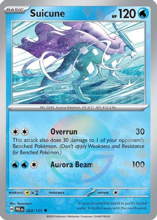Suicune (024/131) (Poke Ball Pattern) [Scarlet & Violet: Prismatic Evolutions] - Trinity Hobby