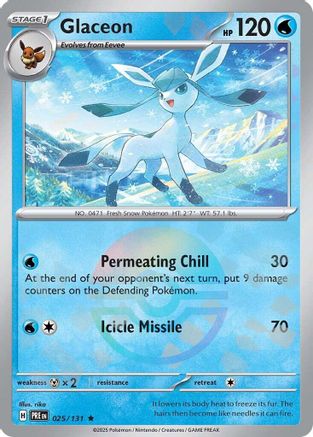 Glaceon (025/131) (Poke Ball Pattern) [Scarlet & Violet: Prismatic Evolutions] - Trinity Hobby