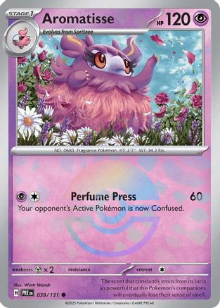 Aromatisse (039/131) (Poke Ball Pattern) [Scarlet & Violet: Prismatic Evolutions] - Trinity Hobby