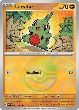 Larvitar (047/131) (Poke Ball Pattern) [Scarlet & Violet: Prismatic Evolutions] - Trinity Hobby