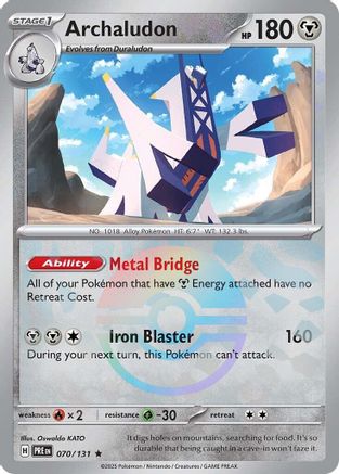 Archaludon (070/131) (Poke Ball Pattern) [Scarlet & Violet: Prismatic Evolutions] - Trinity Hobby