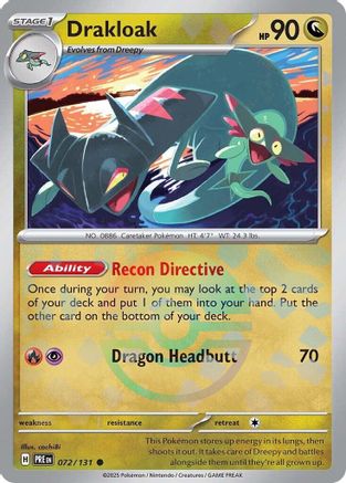 Drakloak (072/131) (Poke Ball Pattern) [Scarlet & Violet: Prismatic Evolutions] - Trinity Hobby