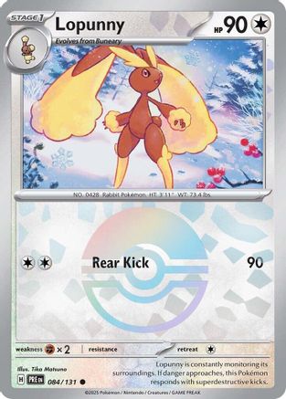 Lopunny (084/131) (Poke Ball Pattern) [Scarlet & Violet: Prismatic Evolutions] - Trinity Hobby