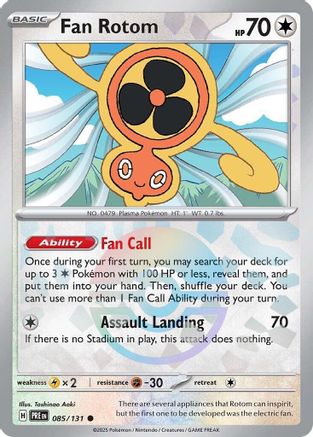 Fan Rotom (085/131) (Poke Ball Pattern) [Scarlet & Violet: Prismatic Evolutions] - Trinity Hobby