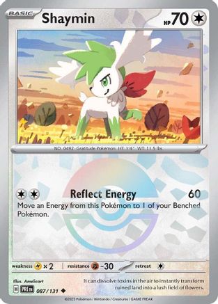 Shaymin (087/131) (Poke Ball Pattern) [Scarlet & Violet: Prismatic Evolutions] - Trinity Hobby