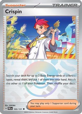 Crispin (105/131) (Poke Ball Pattern) [Scarlet & Violet: Prismatic Evolutions] - Trinity Hobby