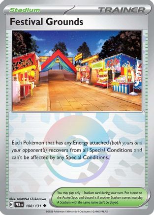 Festival Grounds (108/131) (Poke Ball Pattern) [Scarlet & Violet: Prismatic Evolutions] - Trinity Hobby