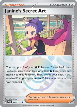Janine's Secret Art (112/131) (Poke Ball Pattern) [Scarlet & Violet: Prismatic Evolutions] - Trinity Hobby