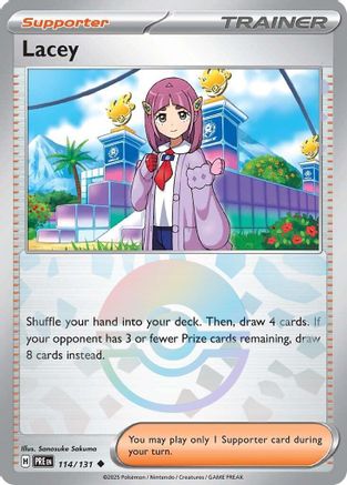 Lacey (114/131) (Poke Ball Pattern) [Scarlet & Violet: Prismatic Evolutions] - Trinity Hobby