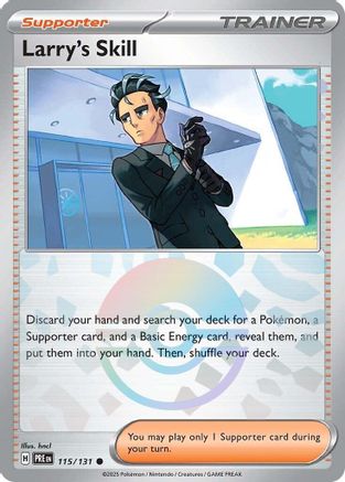 Larry's Skill (115/131) (Poke Ball Pattern) [Scarlet & Violet: Prismatic Evolutions] - Trinity Hobby