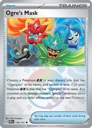 Ogre's Mask (118/131) (Poke Ball Pattern) [Scarlet & Violet: Prismatic Evolutions] - Trinity Hobby