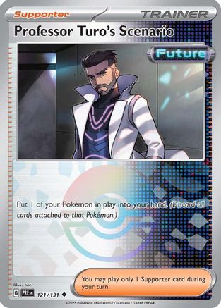 Professor Turo's Scenario (121/131) (Poke Ball Pattern) [Scarlet & Violet: Prismatic Evolutions] - Trinity Hobby