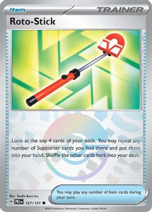 Roto-Stick (127/131) (Poke Ball Pattern) [Scarlet & Violet: Prismatic Evolutions] - Trinity Hobby
