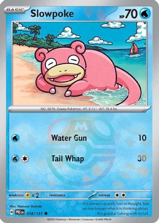 Slowpoke (018/131) (Master Ball Pattern) [Scarlet & Violet: Prismatic Evolutions] - Trinity Hobby