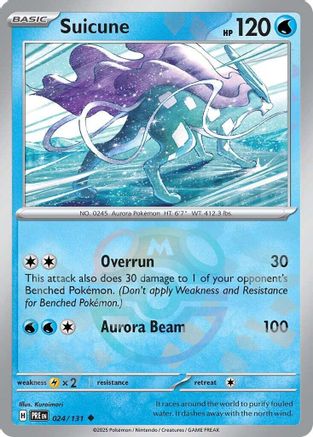 Suicune (024/131) (Master Ball Pattern) [Scarlet & Violet: Prismatic Evolutions] - Trinity Hobby