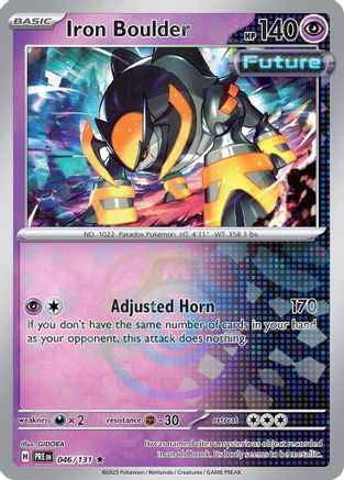 Iron Boulder (046/131) (Master Ball Pattern) [Scarlet & Violet: Prismatic Evolutions] - Trinity Hobby