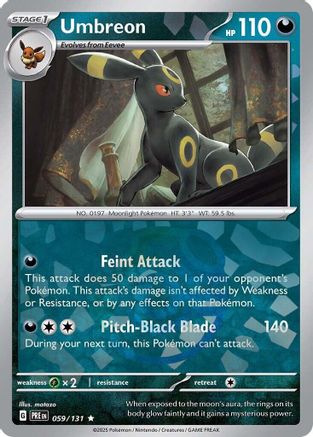 Umbreon (059/131) (Master Ball Pattern) [Scarlet & Violet: Prismatic Evolutions] - Trinity Hobby