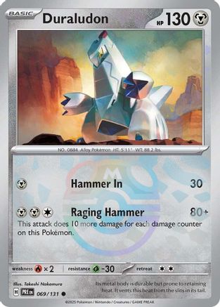 Duraludon (069/131) (Master Ball Pattern) [Scarlet & Violet: Prismatic Evolutions] - Trinity Hobby