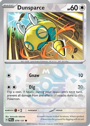 Dunsparce (079/131) (Master Ball Pattern) [Scarlet & Violet: Prismatic Evolutions] - Trinity Hobby