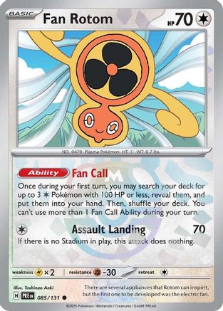 Fan Rotom (085/131) (Master Ball Pattern) [Scarlet & Violet: Prismatic Evolutions] - Trinity Hobby
