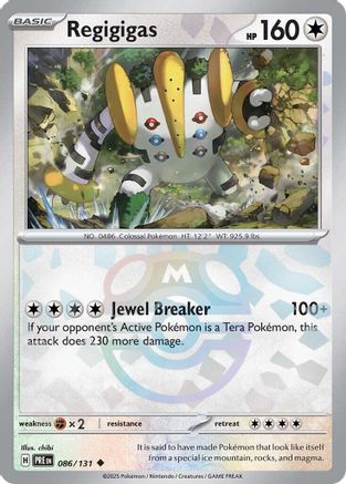 Regigigas (086/131) (Master Ball Pattern) [Scarlet & Violet: Prismatic Evolutions] - Trinity Hobby