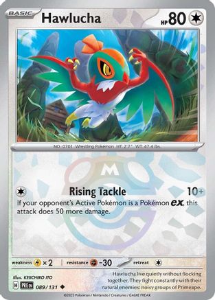 Hawlucha (089/131) (Master Ball Pattern) [Scarlet & Violet: Prismatic Evolutions] - Trinity Hobby