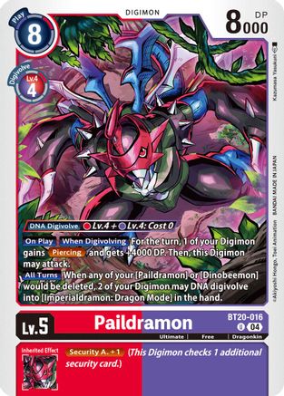 Paildramon [BT20-016] [Release Special Booster Ver.2.5] - Trinity Hobby