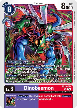 Dinobeemon [BT20-074] [Release Special Booster Ver.2.5] - Trinity Hobby