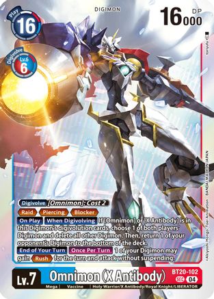 Omnimon [BT20-102] (X Antibody) [Release Special Booster Ver.2.5] - Trinity Hobby