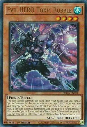 Evil HERO Toxic Bubble [SUDA-EN001] Ultra Rare - Trinity Hobby