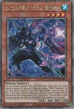 Evil HERO Toxic Bubble (Quarter Century Secret Rare) [SUDA-EN001] Quarter Century Secret Rare - Trinity Hobby
