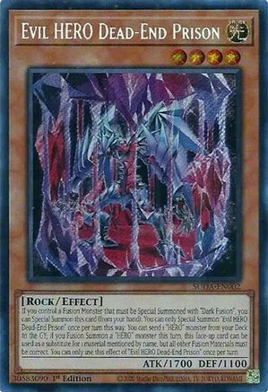 Evil HERO Dead-End Prison [SUDA-EN002] Secret Rare - Trinity Hobby