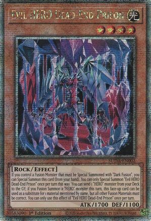 Evil HERO Dead-End Prison (Quarter Century Secret Rare) [SUDA-EN002] Quarter Century Secret Rare - Trinity Hobby