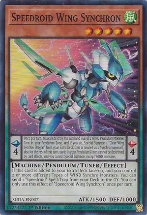 Speedroid Wing Synchron [SUDA-EN007] Super Rare - Trinity Hobby