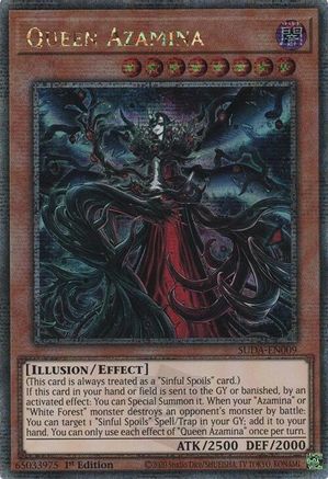 Queen Azamina (Quarter Century Secret Rare) [SUDA-EN009] Quarter Century Secret Rare - Trinity Hobby
