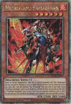 Metalflame Swordsman (Quarter Century Secret Rare) [SUDA-EN014] Quarter Century Secret Rare - Trinity Hobby