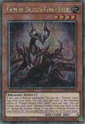 Primite Dragon Ether Beryl (Quarter Century Secret Rare) [SUDA-EN015] Quarter Century Secret Rare - Trinity Hobby
