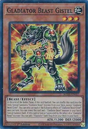 Gladiator Beast Gistel [SUDA-EN017] Super Rare - Trinity Hobby