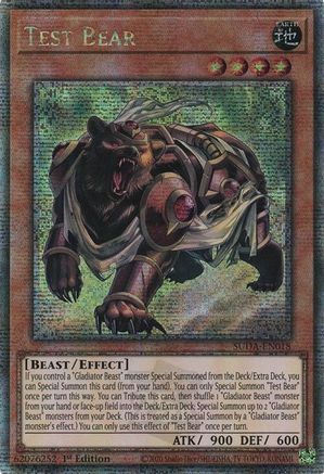 Test Bear (Quarter Century Secret Rare) [SUDA-EN018] Quarter Century Secret Rare - Trinity Hobby