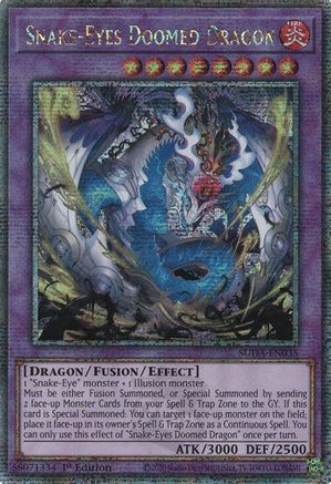 Snake-Eyes Doomed Dragon (Quarter Century Secret Rare) [SUDA-EN035] Quarter Century Secret Rare - Trinity Hobby