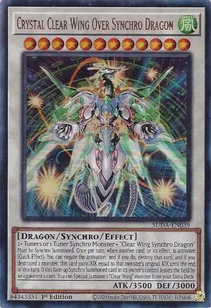 Crystal Clear Wing Over Synchro Dragon [SUDA-EN039] Ultra Rare - Trinity Hobby