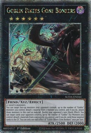 Goblin Bikers Gone Bonkers (Quarter Century Secret Rare) [SUDA-EN044] Quarter Century Secret Rare - Trinity Hobby