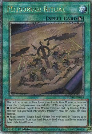 Mitsurugi Ritual (Quarter Century Secret Rare) [SUDA-EN095] Quarter Century Secret Rare - Trinity Hobby