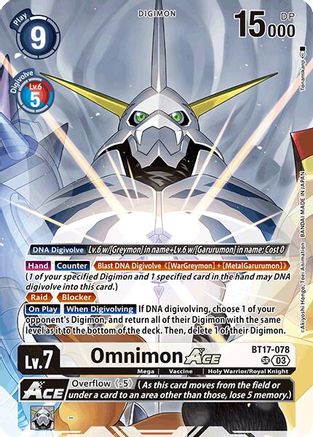 Omnimon ACE [BT17-078] (Omnimon Binder Set) [Secret Crisis] - Trinity Hobby