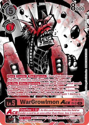 WarGrowlmon ACE [BT19-011] (Textured) [Release Special Booster Ver.2.5] - Trinity Hobby