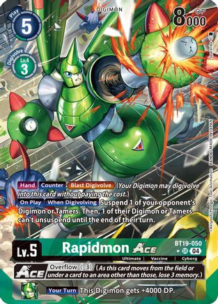 Rapidmon ACE [BT19-050] (Alternate Art) [Release Special Booster Ver.2.5] - Trinity Hobby