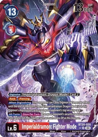 Imperialdramon: Fighter Mode [BT20-020] (Alternate Art) [Release Special Booster Ver.2.5] - Trinity Hobby