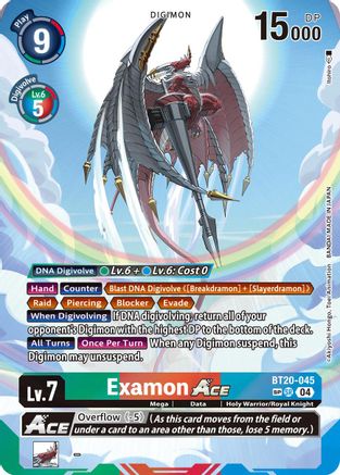 Examon ACE [BT20-045] (Textured) [Release Special Booster Ver.2.5] - Trinity Hobby