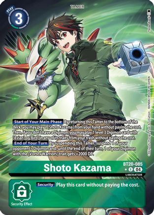 Shoto Kazama [BT20-085] (Alternate Art) [Release Special Booster Ver.2.5] - Trinity Hobby