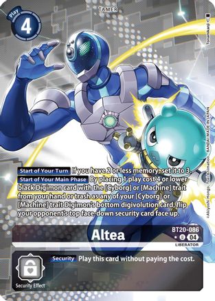 Altea [BT20-086] (Alternate Art) [Release Special Booster Ver.2.5] - Trinity Hobby